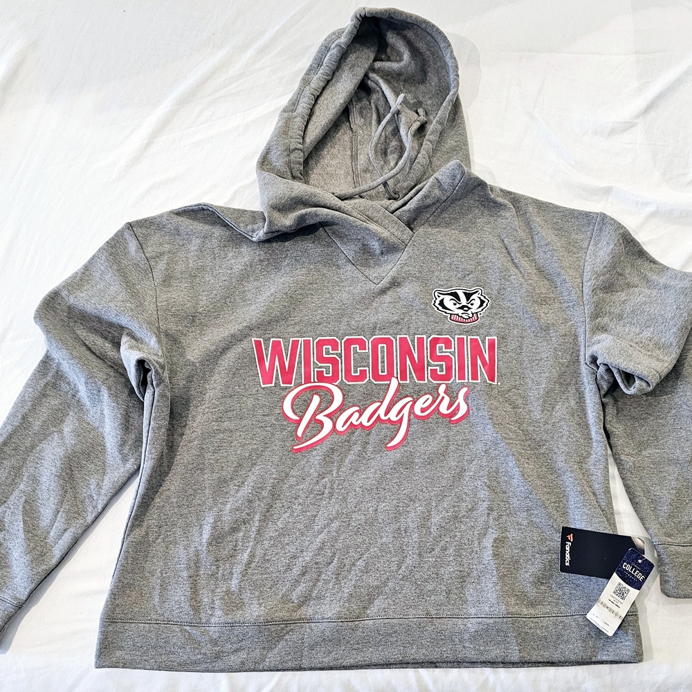 Wisconsin Badgers Gray Hoodie
